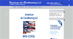 Desktop Screenshot of americanhvacnm.com